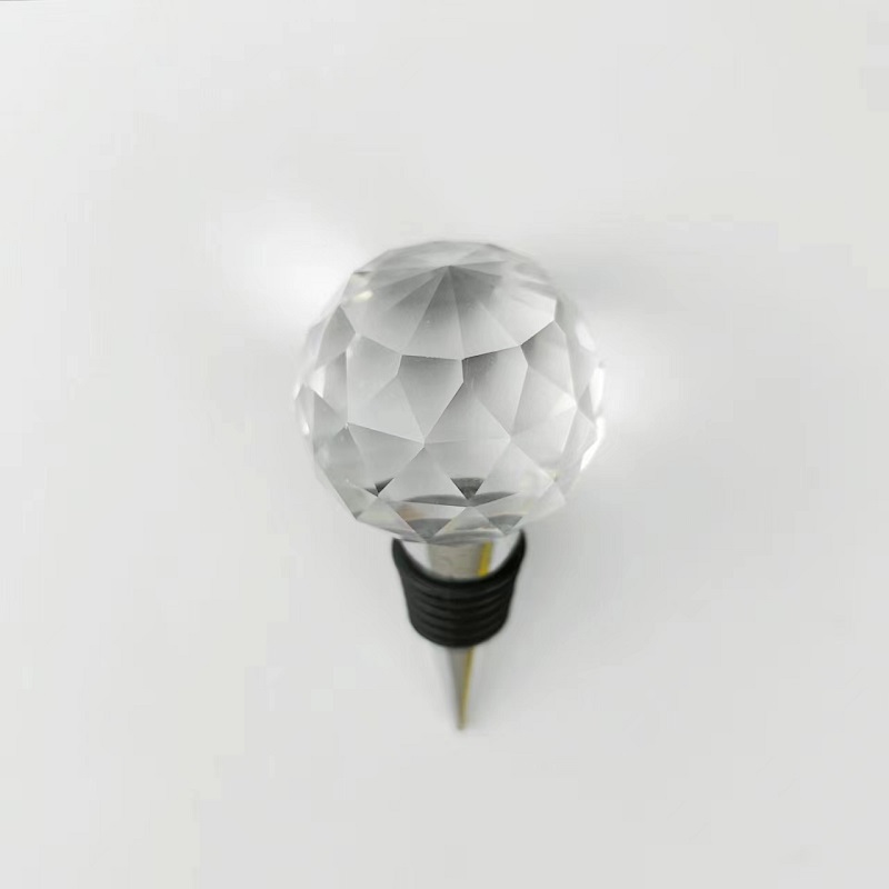 Crystal ball wine stopper sealed champagne stopper holiday gift