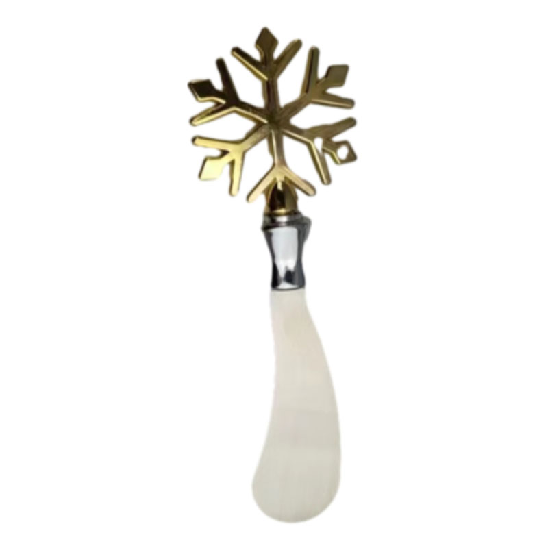 Golden snowflake modeling stainless steel cutlery cream knife cheese knife pizza shovel butter knife