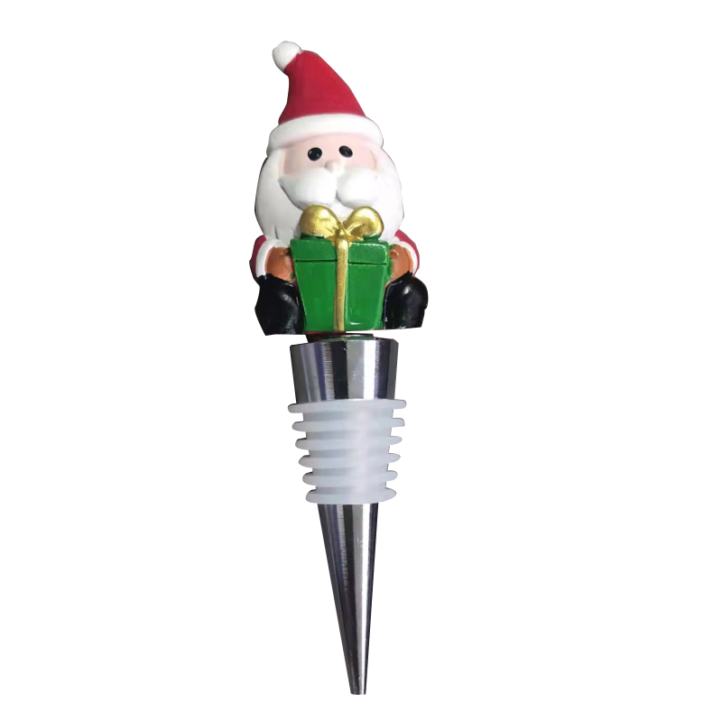 Cute Santa Claus wine stopper wine stopper wine set