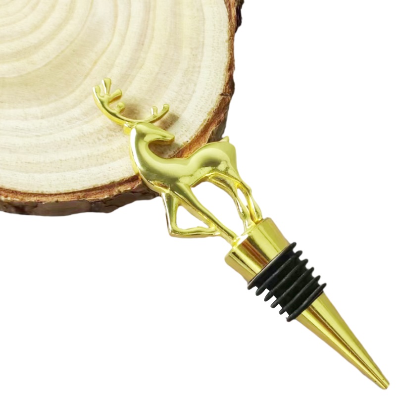 Creative 3D deer stopper red wine stopper household bottle mouth fresh-keeping sealant creative wine