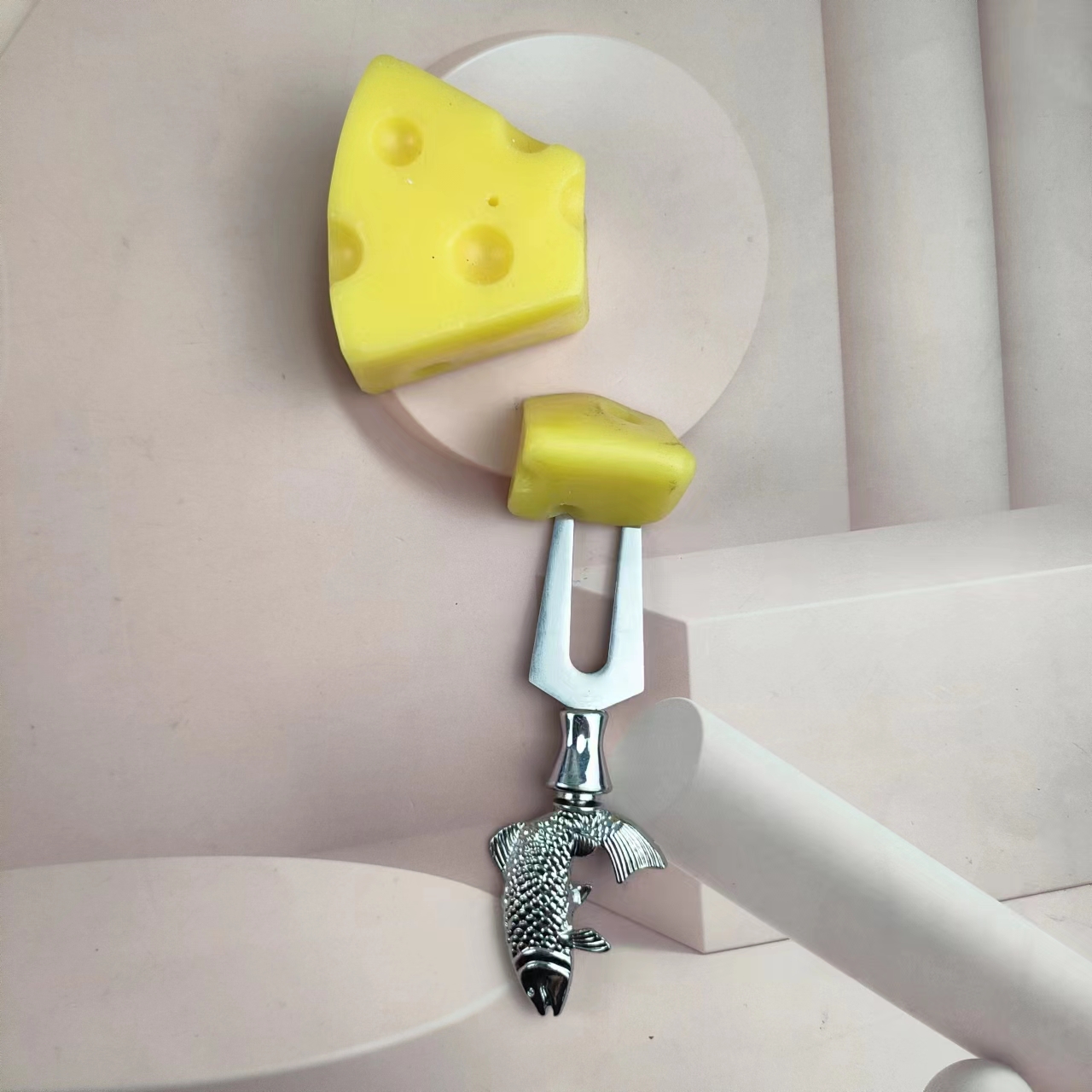 Carp modeling stainless steel cutlery set of three cream knife cheese knife pizza shovel butter knif