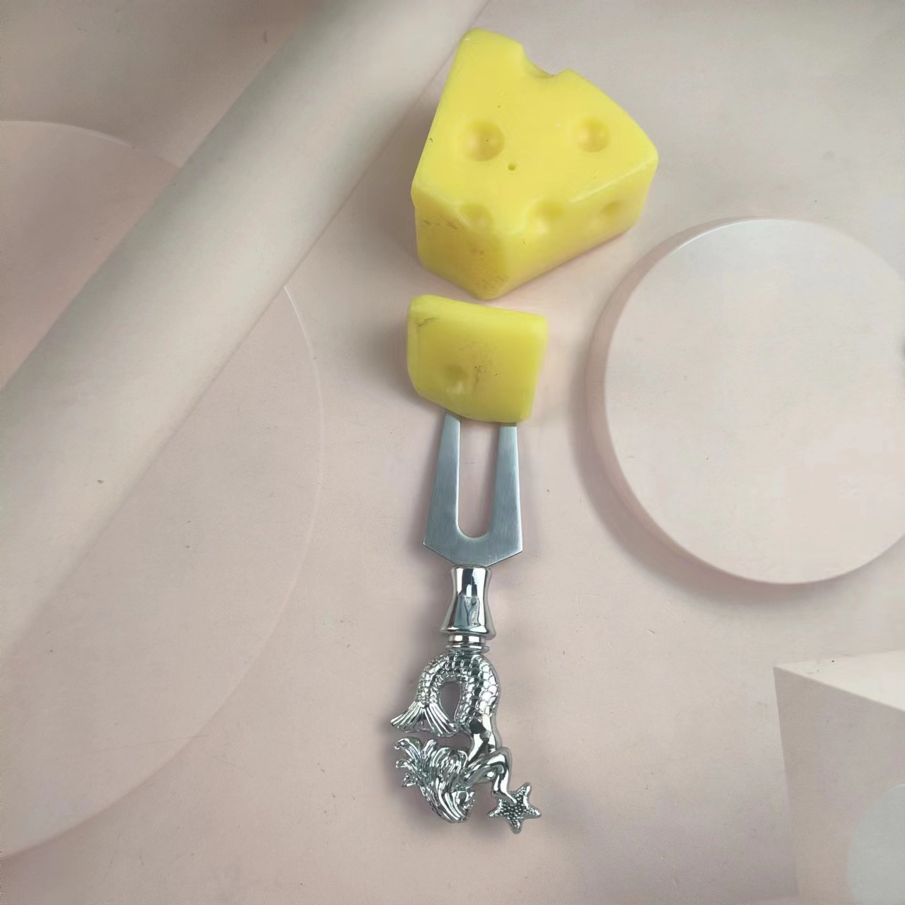 Mermaid modeling stainless steel cutlery three-piece cream knife cheese knife pizza shovel butter kn