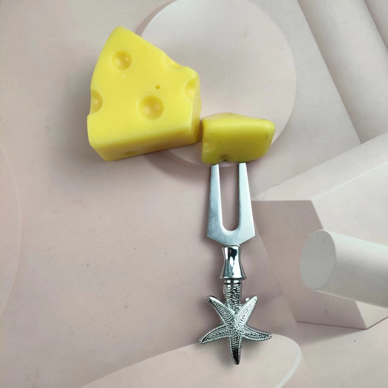 Starfish modeling stainless steel cutlery set of three cream knife cheese knife pizza shovel butter 