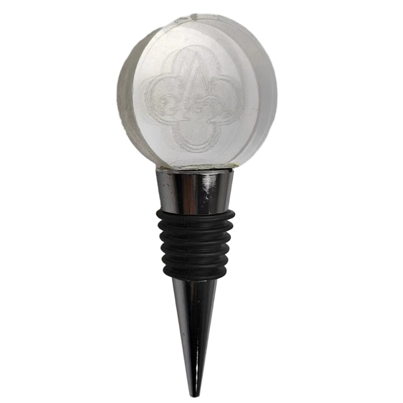 Creative crystal wine stopper pressed alloy stopper bottle fresh-keeping accessories simple stopper 