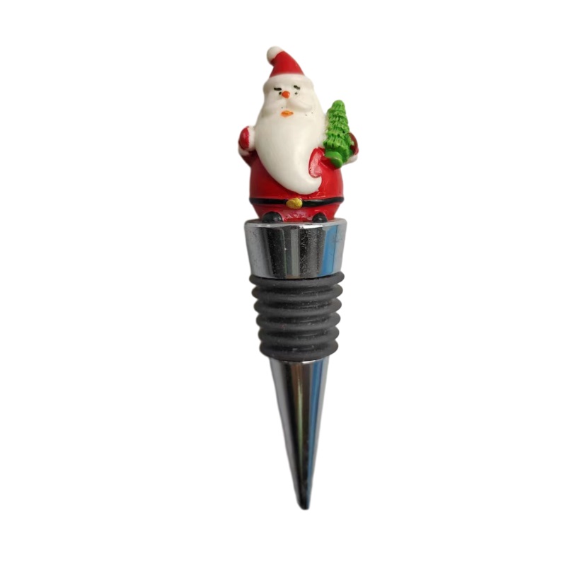 Creative Christmas wine stopper pressed alloy stopper bottle fresh-keeping accessories simple stoppe