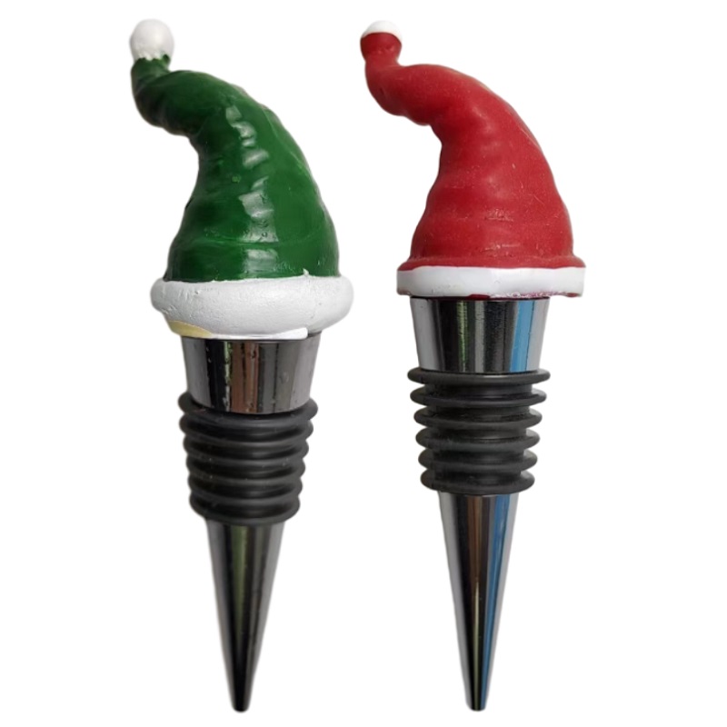 Creative Christmas wine stopper pressed alloy stopper bottle fresh-keeping accessories simple stoppe