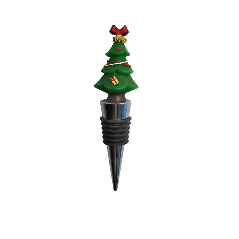 Europe and the United States creative cute cartoon Christmas tree wine decorations sealed plug party