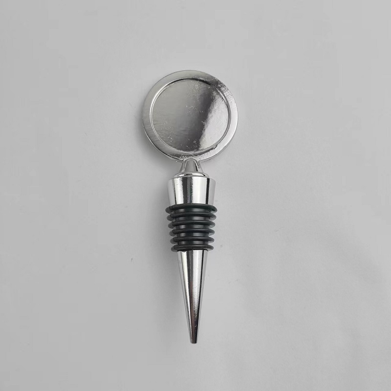 Double-sided grooved disc wine stopper wine fresh-keeping stopper cross-border hot-selling zinc allo